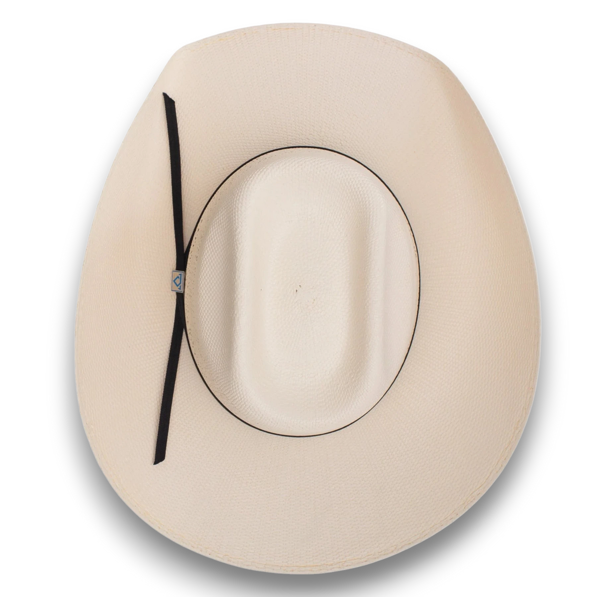 Moon Ridge Hats and Heritage Resistol Cojo Vaquero straw cowboy hat with brick crown and chocolate brown ribbon band