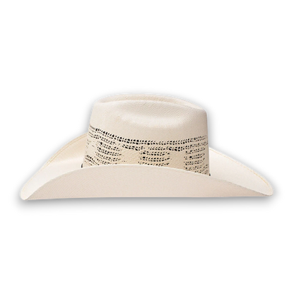 Moon Ridge Hats and Heritage Resistol Cojo Vaquero straw cowboy hat with vented brick crown and wide brim