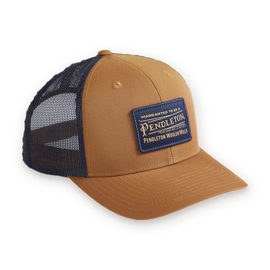 Pendleton Classic Patch Trucker in Saddle, front view