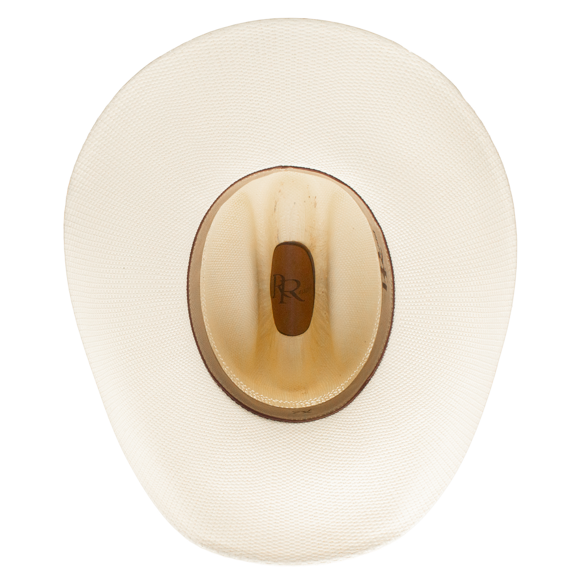 Rafter M Hat Company Resistol Anders straw hat, natural straw color, tall vented crown, 4 1/4" brim, 4 1/8" crown.