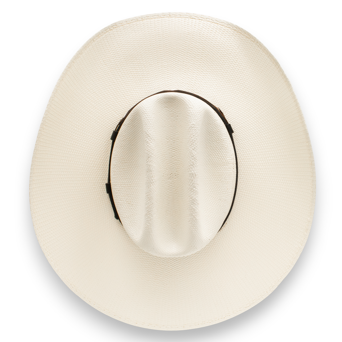 Rafter M Hat Company Resistol Anders straw cowboy hat in natural straw with a tall vented crown and a 4 1/4" brim.