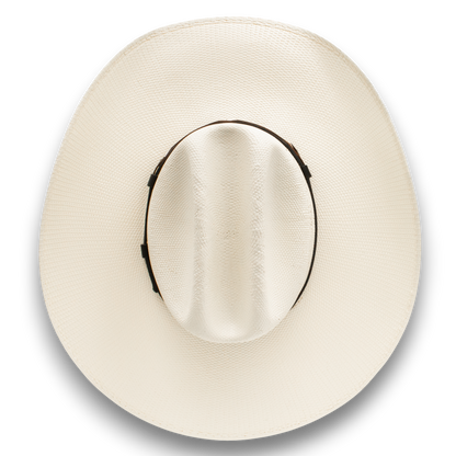 Moon Ridge Resistol Anders straw cowboy hat in natural straw with a tall vented crown and a 4 1/4" brim.