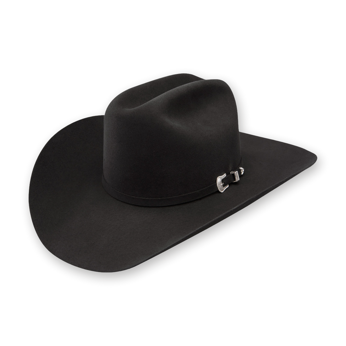 Resistol Tucker 3X in Black, three-quarter view