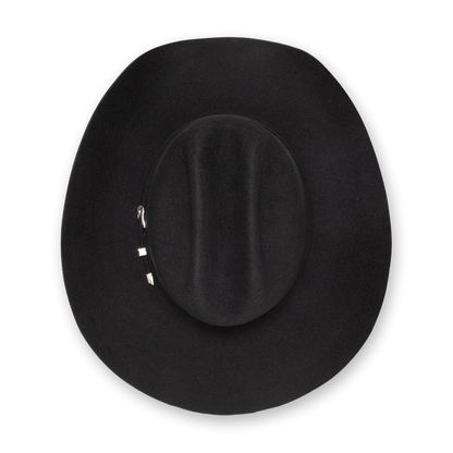 Resistol Tucker 3X in Black, top view
