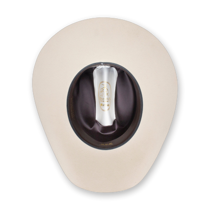 Resistol Tucker 3X in Bone, interior sweatband and Resistol tip