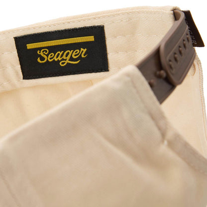 Seager Los Rios Canvas Snapback Cap Cream/Brown