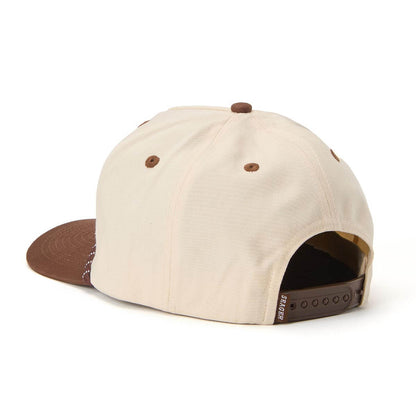 Seager Los Rios Canvas Snapback Cap Cream/Brown