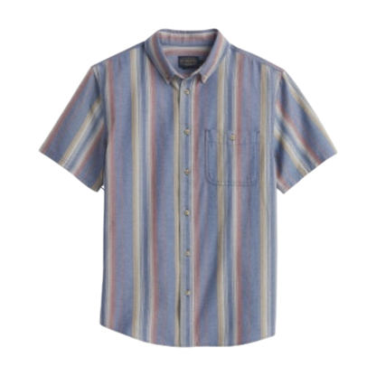 Pendleton Bayside Shirt Short Sleeve Shirt in blue multi stripe