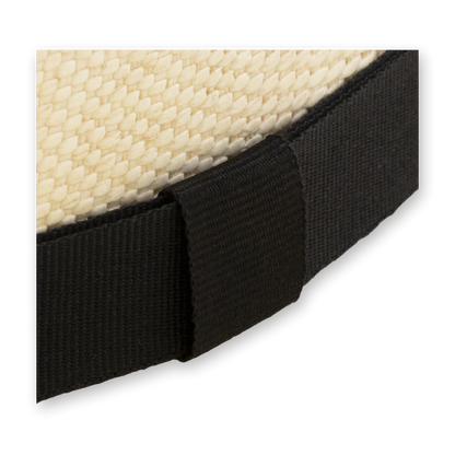 Stetson Amberwood, black grosgrain hatband detail