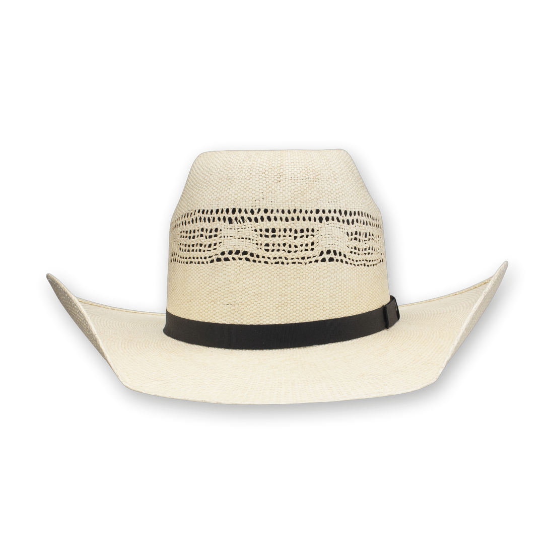 Stetson Amberwood bangora straw cowboy hat, front view