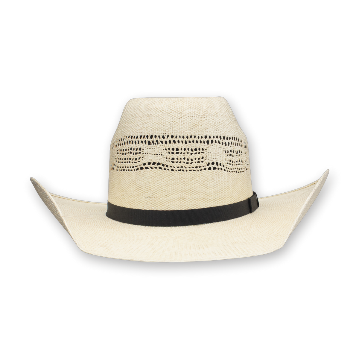 Stetson Amberwood bangora straw cowboy hat, front view