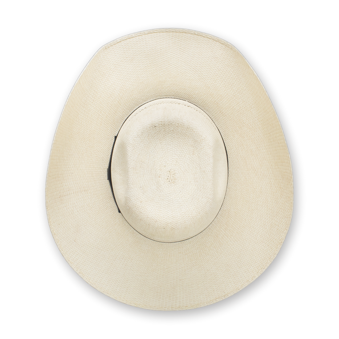 Stetson Amberwood bangora straw cowboy hat, top view