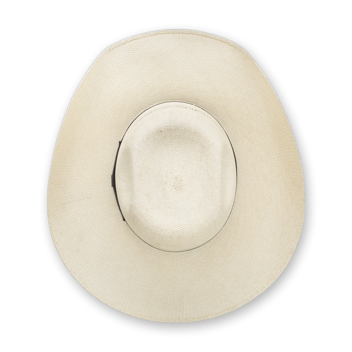 Stetson Amberwood bangora straw cowboy hat, top view