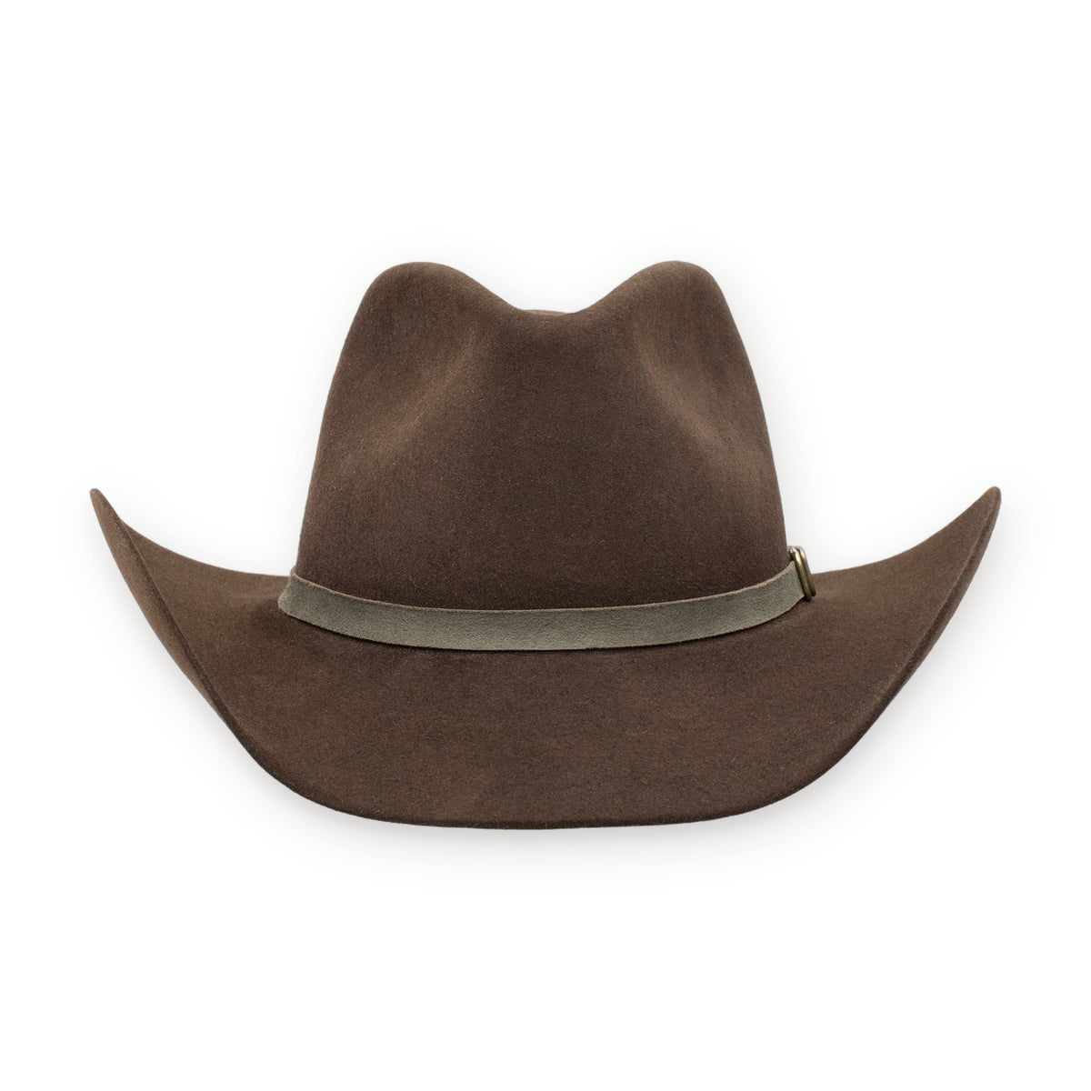 Stetson Aspen 5X fur felt cowboy hat in Chocolate, front view