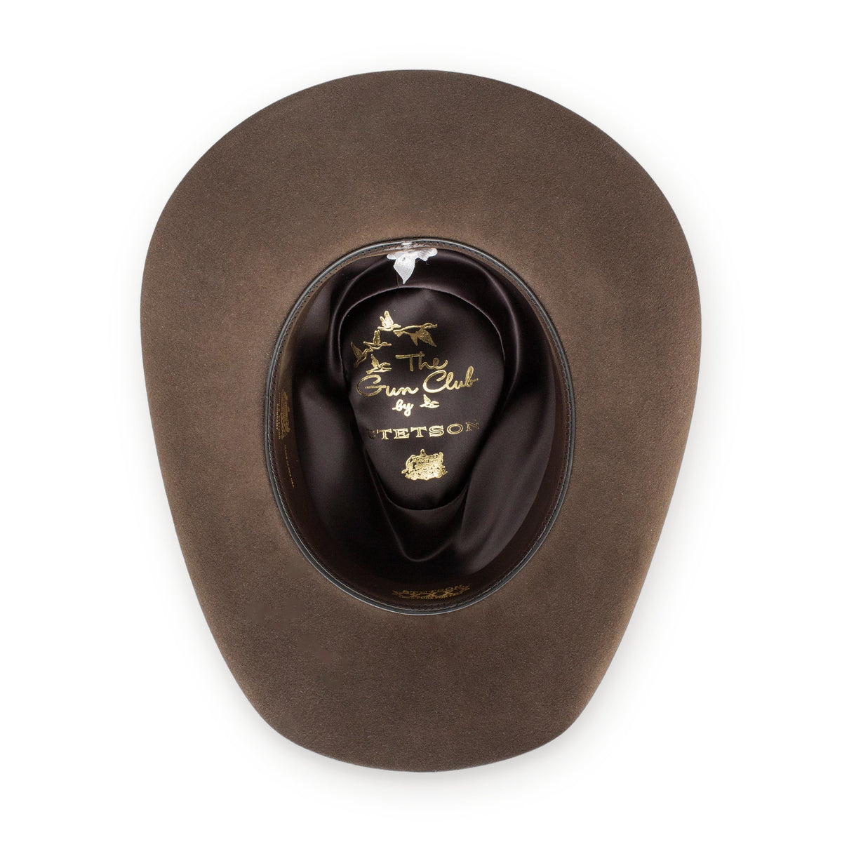 Stetson Aspen 5X Gun Club liner and leather sweatband