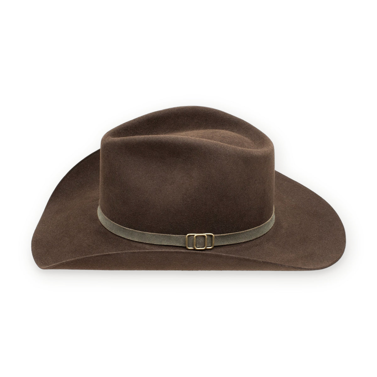 Stetson Aspen 5X fur felt cowboy hat in Chocolate, side view