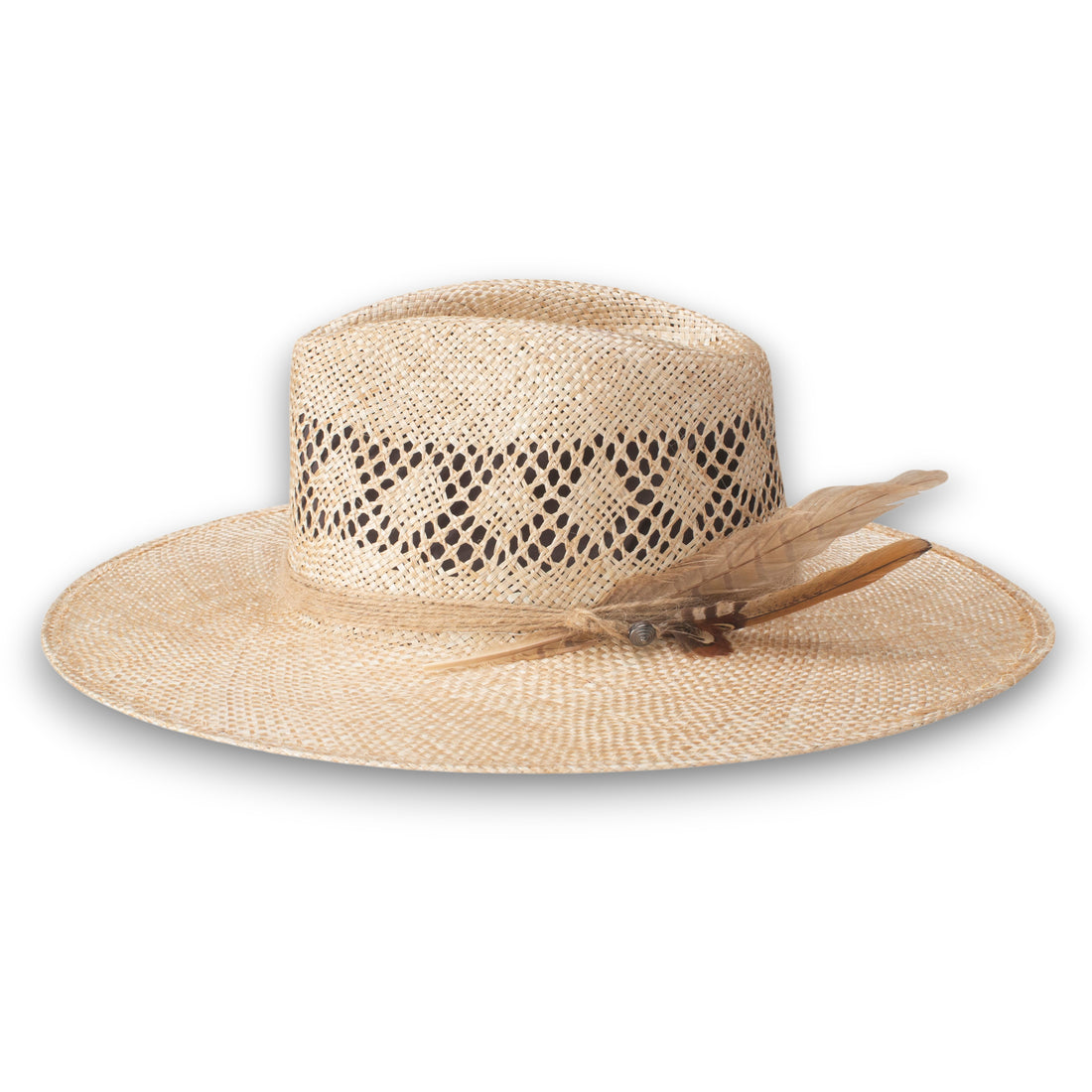 Stetson Chorus Straw Flat Brim Hat