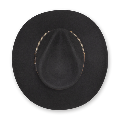 Stetson Drifter 4X in Black, top view