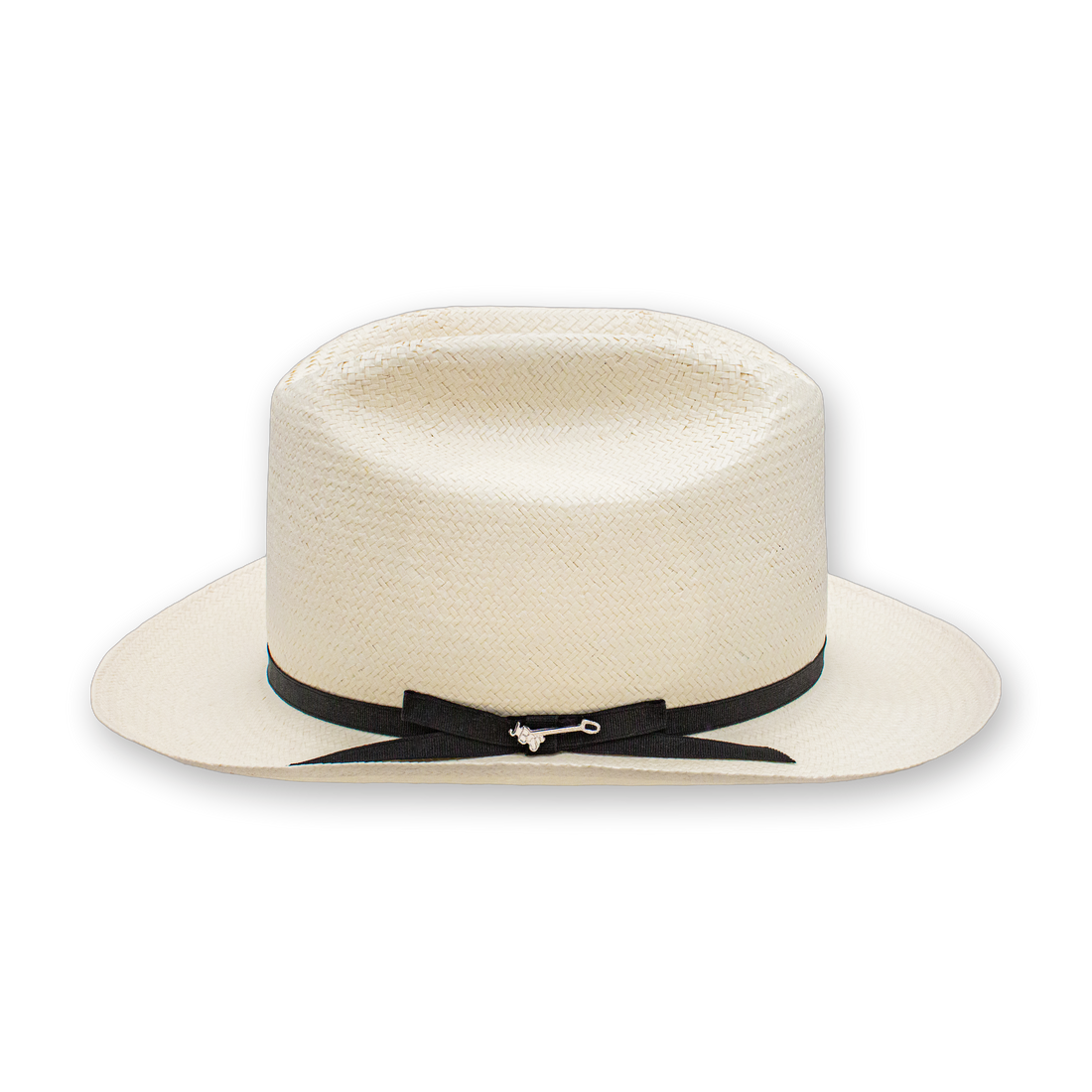 Stetson Open Road 6X straw cowboy hat in natural, front view