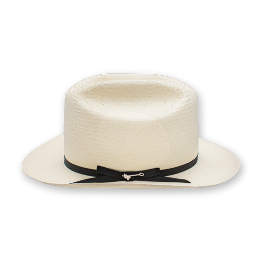 Stetson Open Road 6X straw cowboy hat in natural, front view alternate view