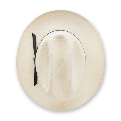 Stetson Open Road 6X straw cowboy hat in natural, top view