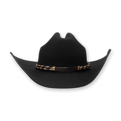 Stetson Portage cowboy hat in black, front view