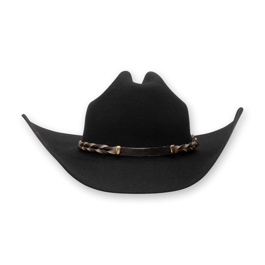 Stetson Portage cowboy hat in black, front view alternate view