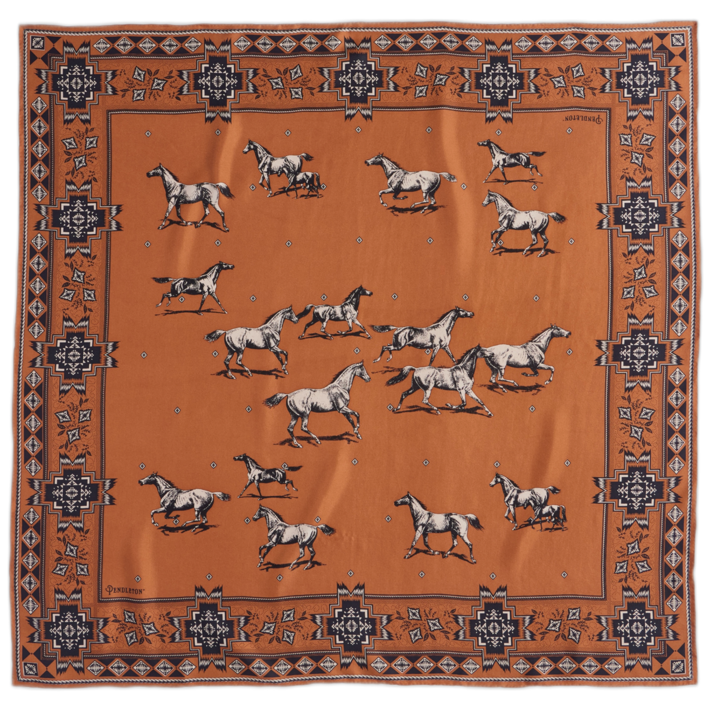 Pendleton Silk Scarf — Herd of Horses