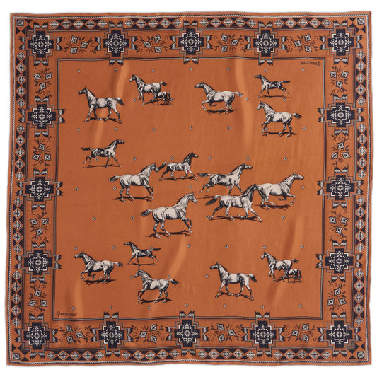 Pendleton Silk Scarf — Herd of Horses