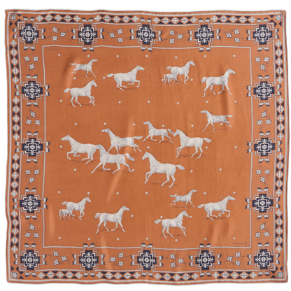 Pendleton Silk Scarf — Herd of Horses